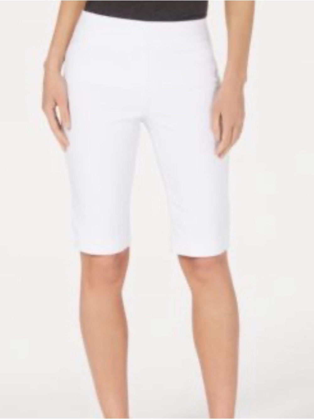 Charter Club White Mid-Length Shorts